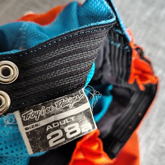 Troy Lee Designs Pants Orange Blue GP Pro Motocross MX Motorcycle Racing Adult - Picture 7 of 13